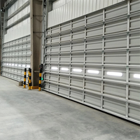 Puerta industrial seccional de un solo panel de aluminio